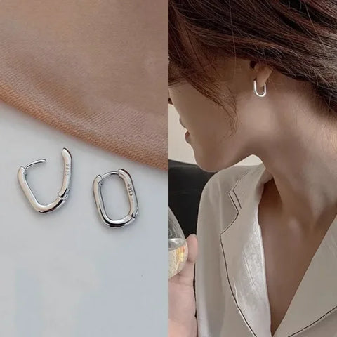 Fashion Metal Drop Earrings – Vintage Hoop Pendant Jewelry for Women - 16
