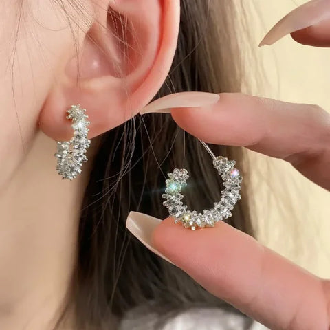 Fashion Metal Drop Earrings – Vintage Hoop Pendant Jewelry for Women - 6