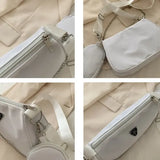 Fashion Nylon Crossbody Bag Portable Casual Underarm Student Style