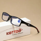 Fashion reading glasses with anti blue light sport frames