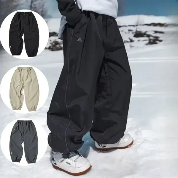 High-Waist Waterproof Ski Pants – Wear-Resistant Snow Pants for Casual & Professional Winter Sports