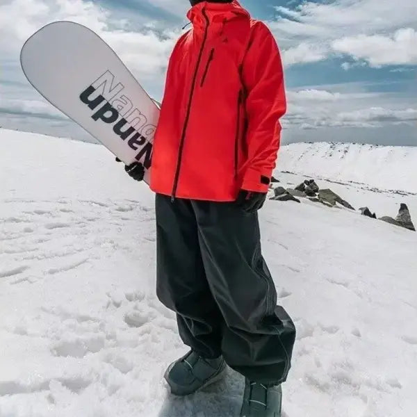 High-Waist Waterproof Ski Pants – Wear-Resistant Snow Pants for Casual & Professional Winter Sports