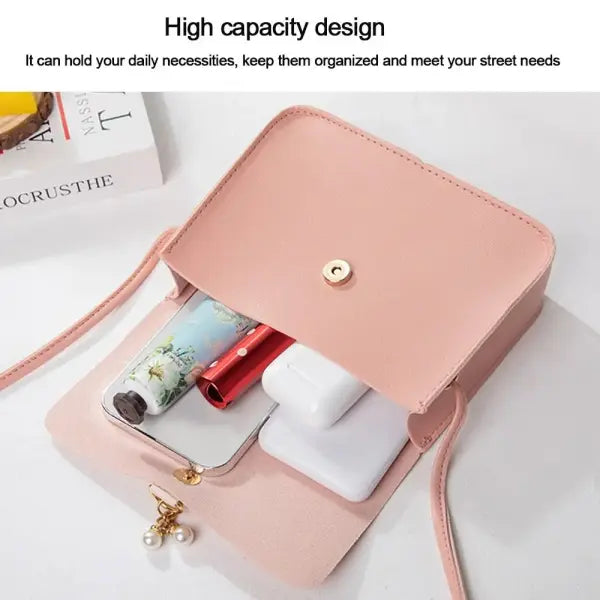 Genuine Leather Small Square Crossbody Bag Ladies Handbags Girls Summer