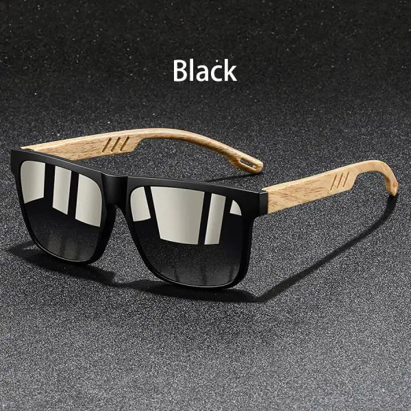 Fashion Vintage Square Frame Sunglasses Men and Women UV400 Eyewear - Black