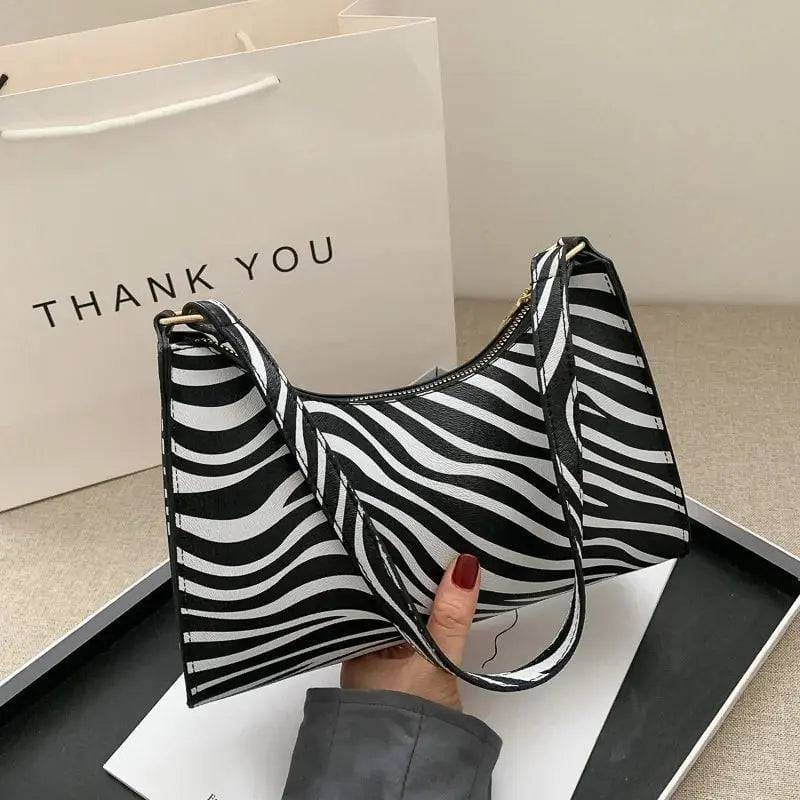 Fashion Zebra Print Handbag - Zebra / CN