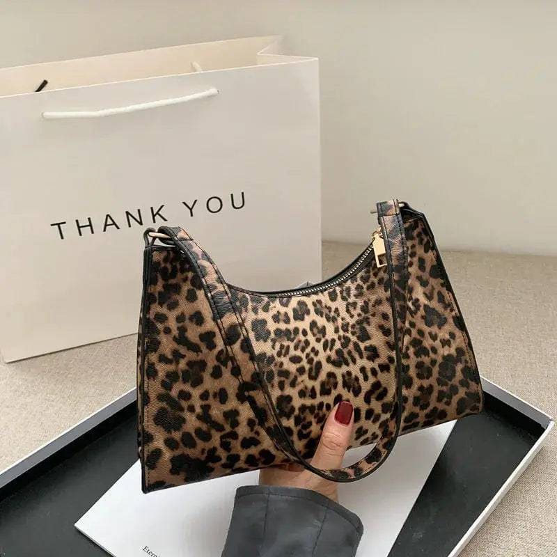 Fashion Zebra Print Handbag - Leopard / CN