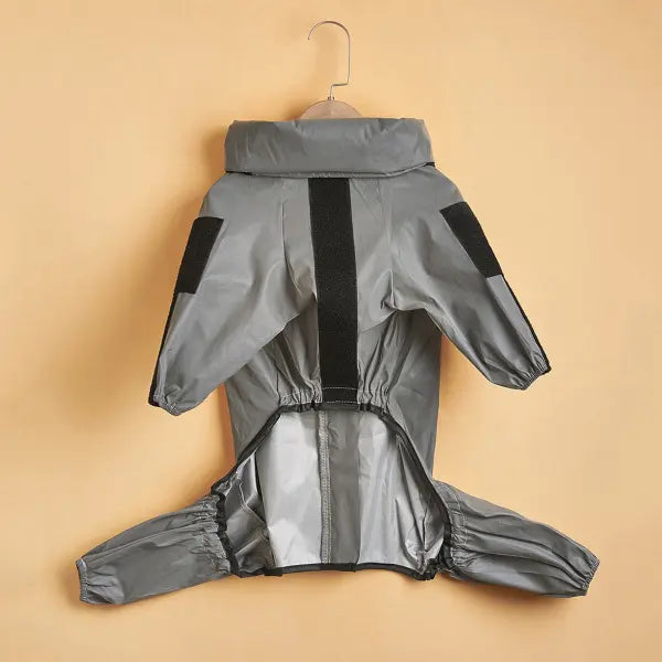 Fashionable Large Dog Summer Sunscreen Stormsuit - Silver grey / 2XL