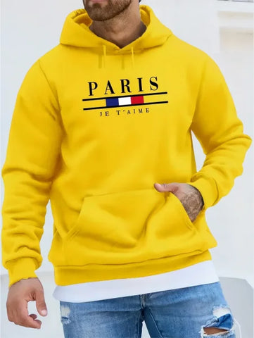 Fashionable Men’s Hoodie in Casual Street Sports Style Fleece Material - 5 / XL