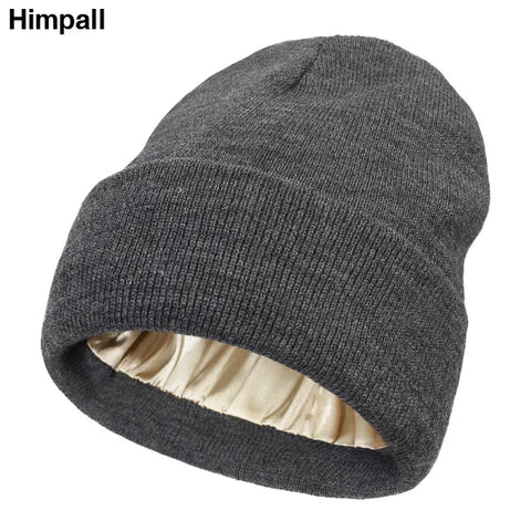 Fashionable Warm Knitted Wool Hat for a Cozy Winter Accessory - 2 Dark Gray