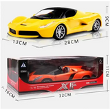 Yellow LaFerrari Fast RC Car Model in Retail Packaging for Thrilling Races