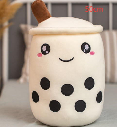 Cute Fruit Drink Plush Doll and Stuffed Animal Hugging Pillow - White / 50CM