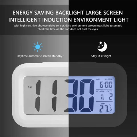 FEB.WIND LED Digital Alarm Clock with Snooze and Multifunction Design - Himpall