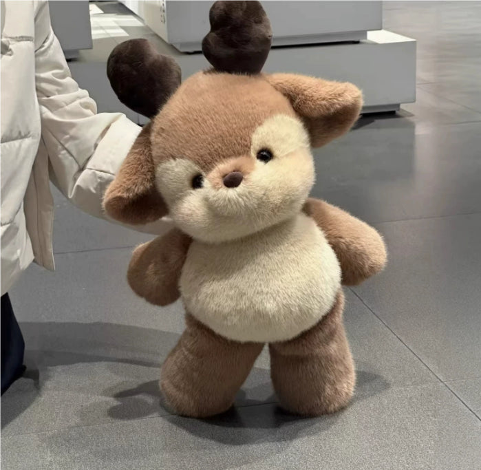 Children’s Plush Stuffed Animal for Unisex (Small) – Soft Hugging Doll - Run a deer / 58cm - None