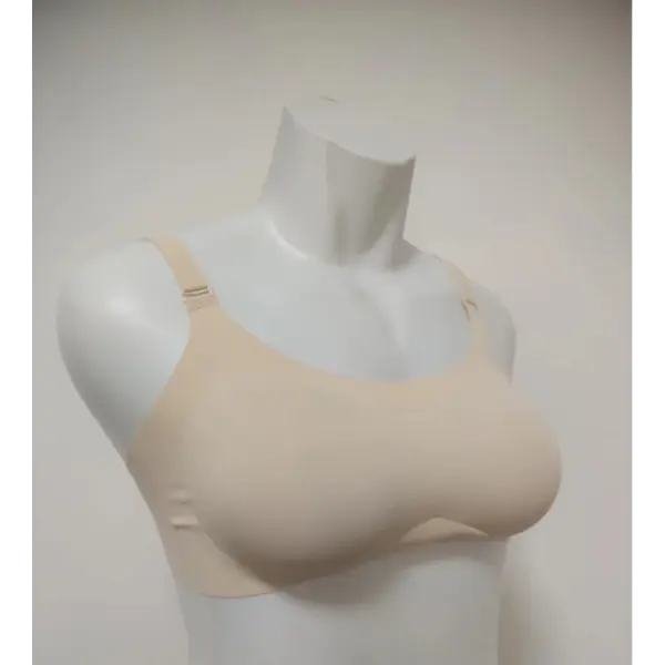 Female anchor fake chest bra women’s Prosthesis underwear with breast pad sexy Lingerie Oversized silicone bras