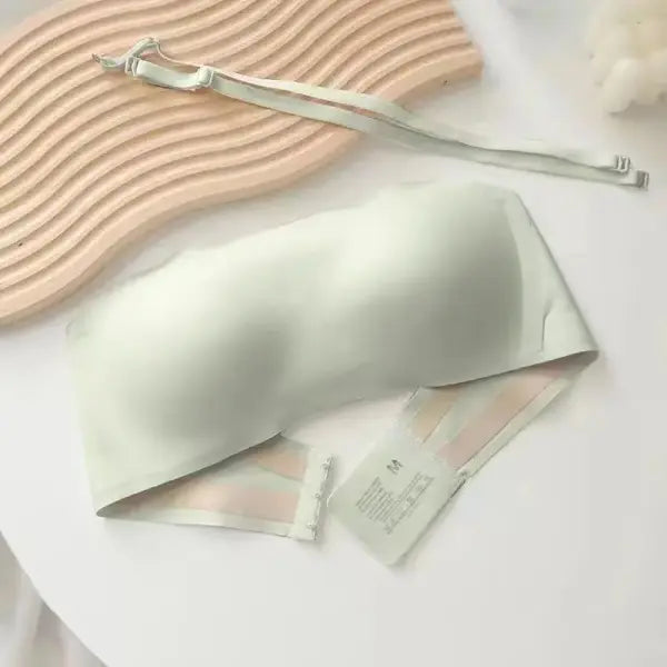 Female Sexy Lingerie Seamless Bralette Item Non Slip Push Up Style - green / One Size / M