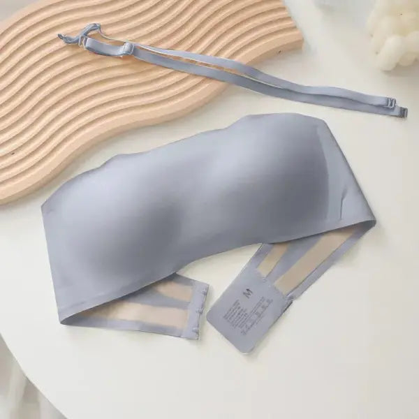 Female Sexy Lingerie Seamless Bralette Item Non Slip Push Up Style - Blue / One Size / M