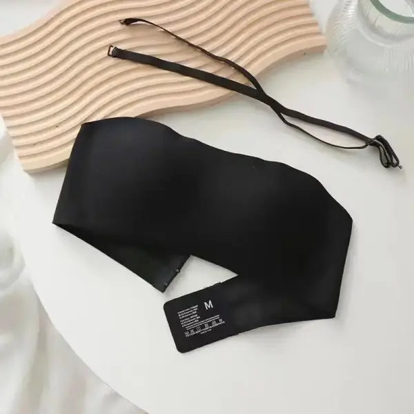 Female Sexy Lingerie Seamless Bralette Item Non Slip Push Up Style - black / One Size / M