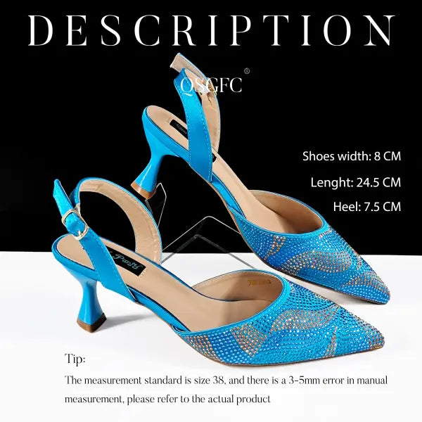 Metal Diamond Sky Blue Pumps Polyurethane Special Occasions