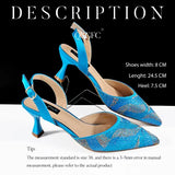 Metal Diamond Sky Blue Pumps Polyurethane Special Occasions