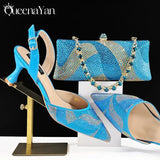 Metal Diamond Sky Blue Pumps Polyurethane Special Occasions