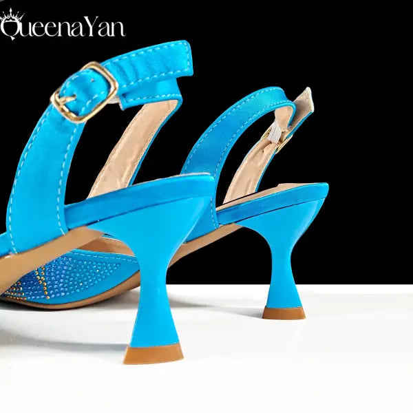 Metal Diamond Sky Blue Pumps Polyurethane Special Occasions
