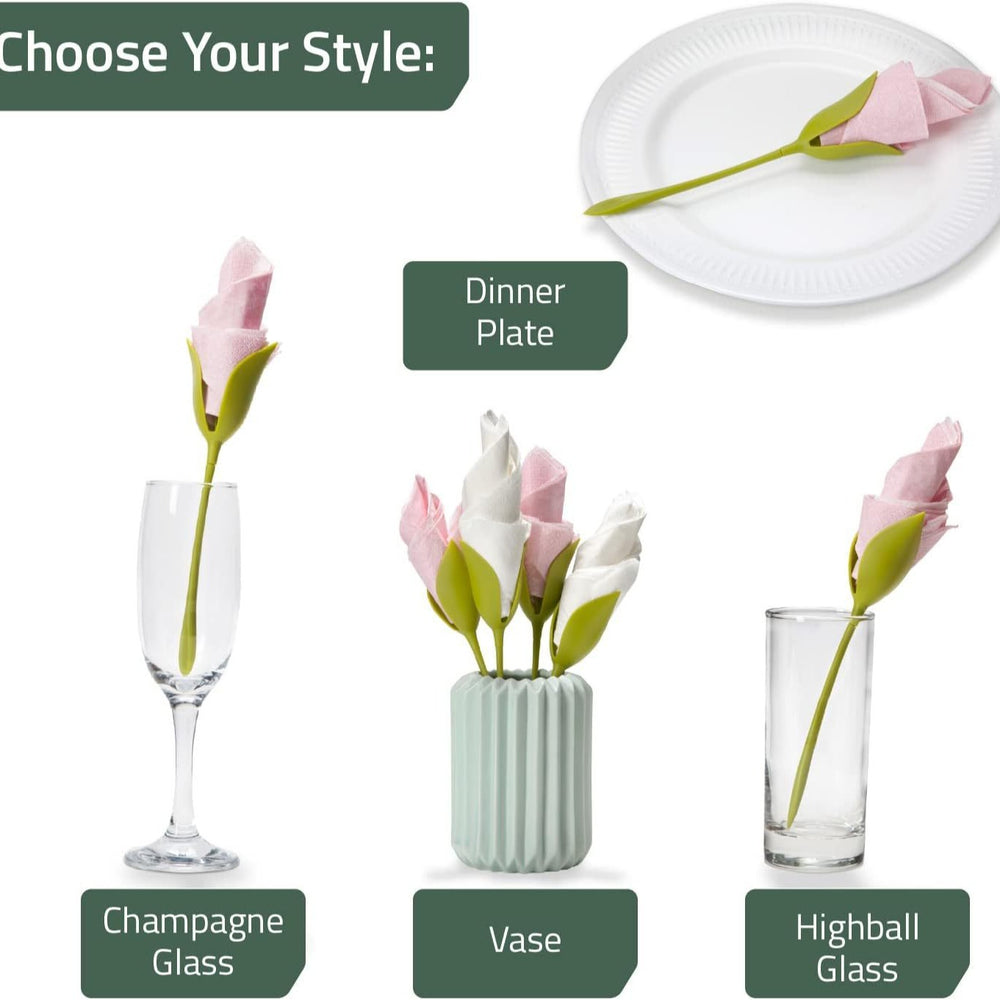 Flower Napkin Storage Rack and Hair Remover Tool