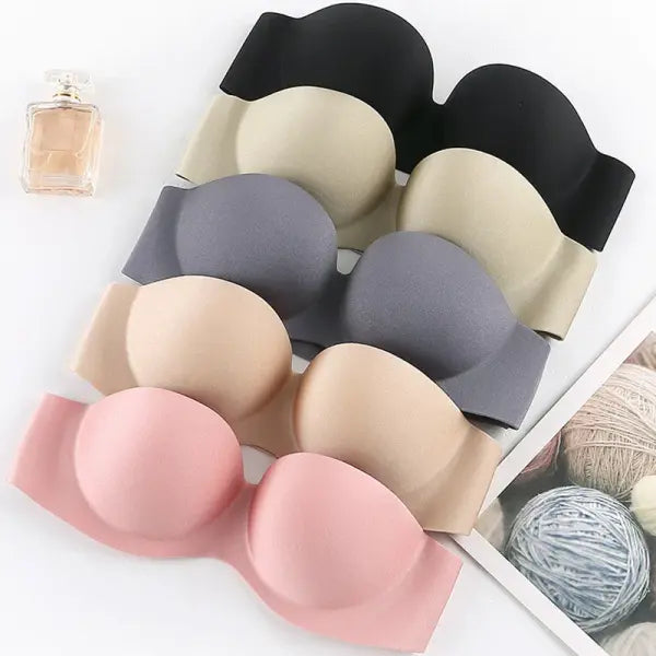 FINETOO Front Closure Sexy Push Up Bra Women Invisible Bras Underwear Lingerie For Female Brassiere Strapless Seamless