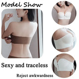 FINETOO Front Closure Sexy Push Up Bra Women Invisible Bras Underwear Lingerie For Female Brassiere Strapless Seamless