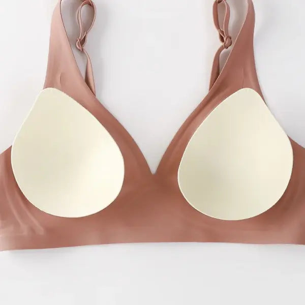 FINETOO Soft Wireless Bra Women Deep V Bras Sexy Bralette Padded Bra S-XL Female Seamless Underwear Comfortable Ladies