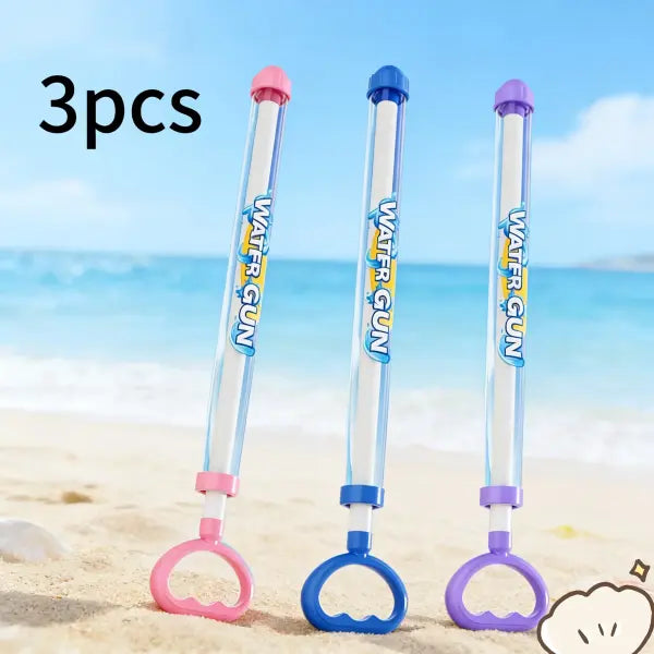 Fireworks Spray Water Pull-Back Toy Gun Summer Outdoor Splash Games - 3 pcs