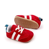 First Walkers Newborn Canvas Sneakers – Soft Sole Toddler Baby Boy Crib Shoes