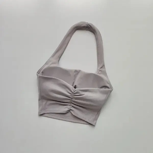 Fitness Bra Workout Tops Gym Fitness Sports Bras Sexy Athletic Sport Bra Women Backless Gym Yoga Crop Top - Purple / L