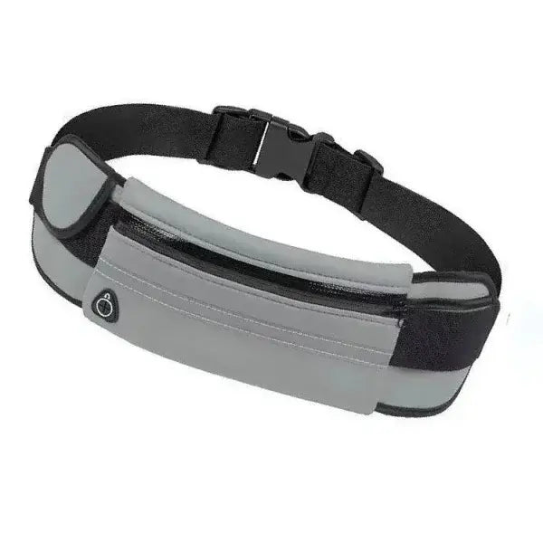 Fitness Waist Bag for Active Lifestyles and Secure Running - Light grey - Jogging Belt