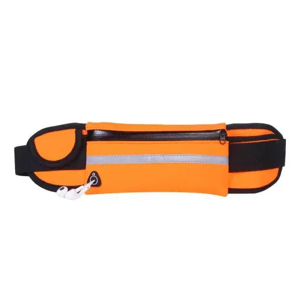 Fitness Waist Bag for Active Lifestyles and Secure Running - Orange - Jogging Belt
