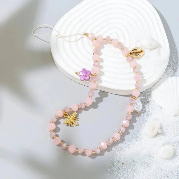 Five-Pointed Star Pendant Acrylic Mobile Phone Chain for Stylish Accessory - Himpall