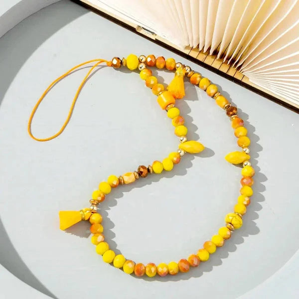 Five-Pointed Star Pendant Acrylic Mobile Phone Chain for Stylish Accessory - Himpall