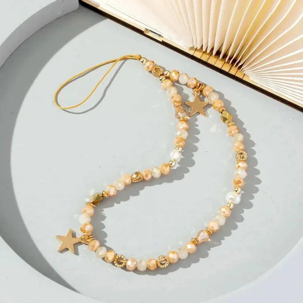 Five-Pointed Star Pendant Acrylic Mobile Phone Chain for Stylish Accessory - Himpall