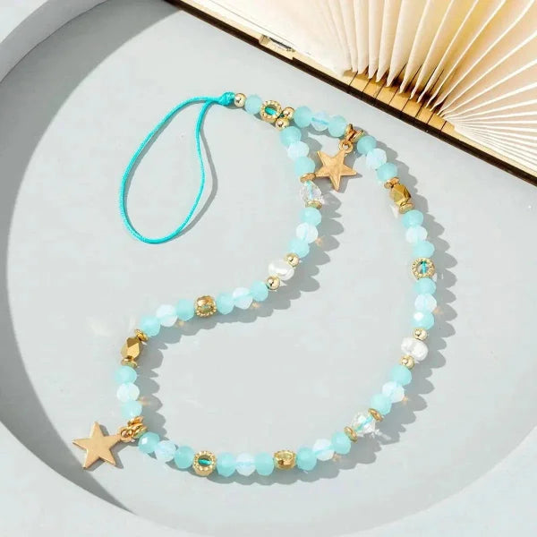 Five-Pointed Star Pendant Acrylic Mobile Phone Chain for Stylish Accessory - Himpall