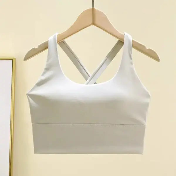 Fixed Pad Sports Bra Underwear High-strength Professional Shockproof Running Bra Gym Push Up Lingerie Yoga Fitness Bra