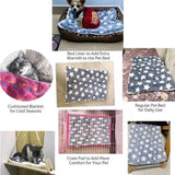 Flannel Pet Mat Dog Bed Cat Bed Thicken Sleeping Mat Dog Blanket Mat For Puppy Kitten Pet Dog Bed for Small Large Dogs