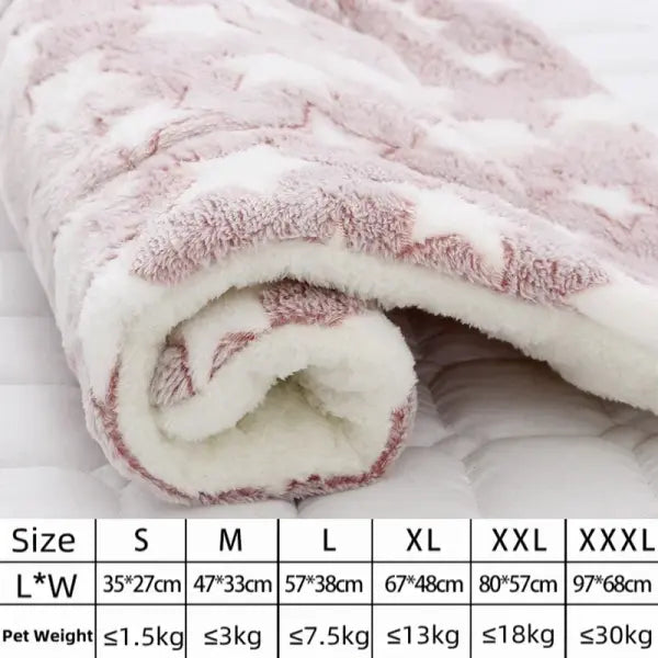 Flannel Pet Mat Dog Bed Cat Bed Thicken Sleeping Mat Dog Blanket Mat For Puppy Kitten Pet Dog Bed for Small Large Dogs
