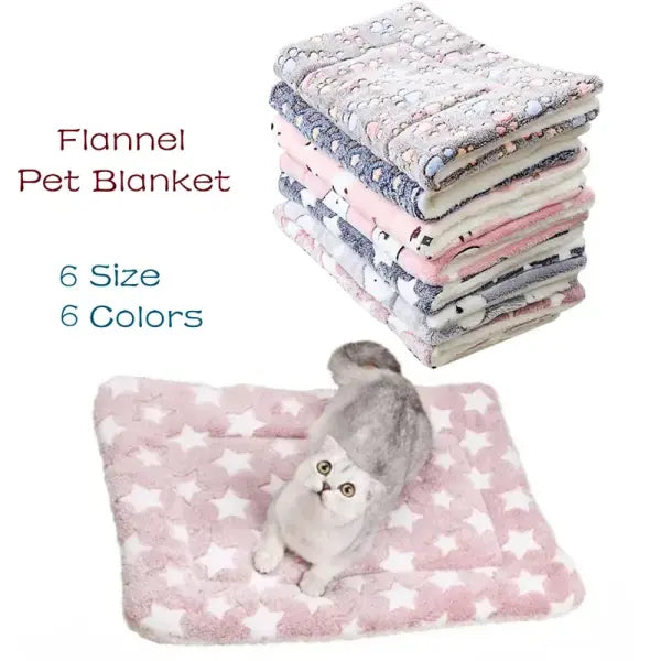 Flannel Pet Mat Dog Bed Cat Bed Thicken Sleeping Mat Dog Blanket Mat For Puppy Kitten Pet Dog Bed for Small Large Dogs