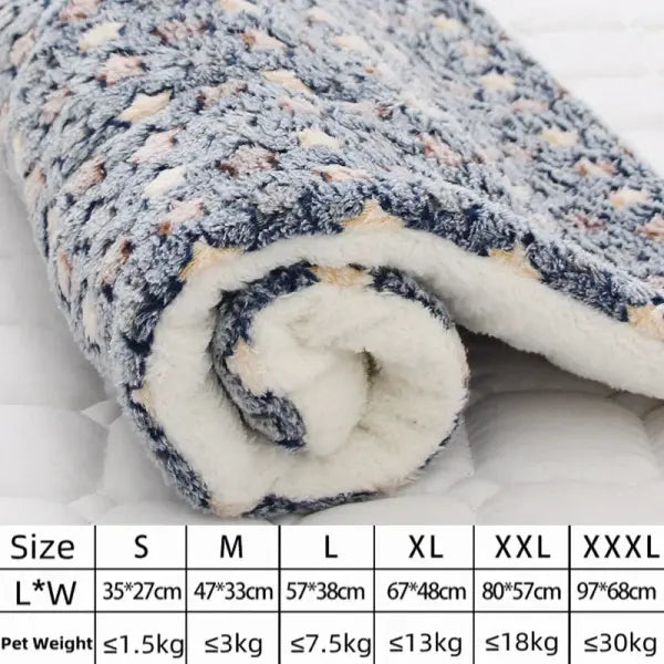 Flannel Pet Mat Dog Bed Cat Bed Thicken Sleeping Mat Dog Blanket Mat For Puppy Kitten Pet Dog Bed for Small Large Dogs