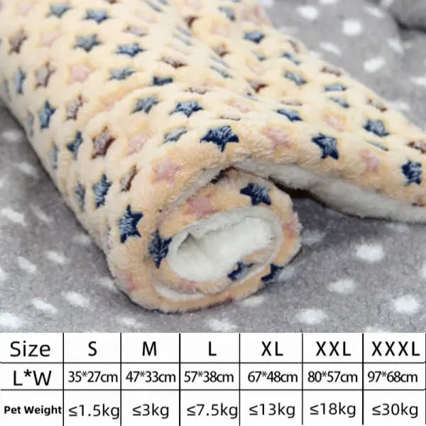 Flannel Pet Mat Dog Bed Cat Bed Thicken Sleeping Mat Dog Blanket Mat For Puppy Kitten Pet Dog Bed for Small Large Dogs
