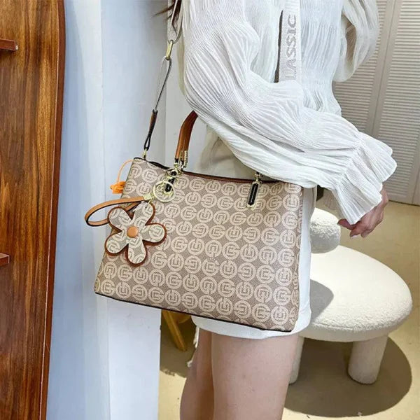 Floral Printed Tote Fashionable Shoulder Crossbody Bag for Every Occasion - Himpall