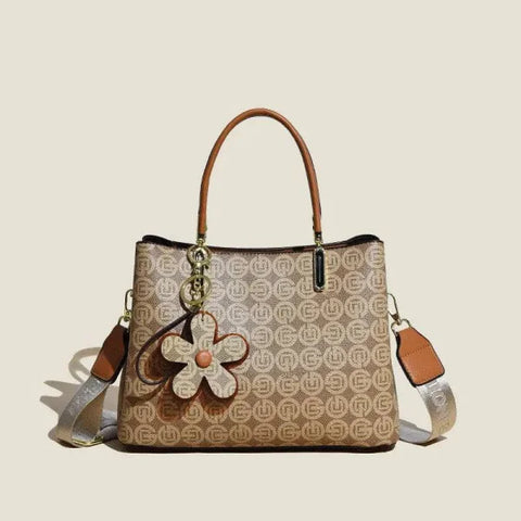 Floral Printed Tote Fashionable Shoulder Crossbody Bag for Every Occasion - Himpall