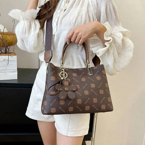 Floral Printed Tote Fashionable Shoulder Crossbody Bag for Every Occasion - Himpall
