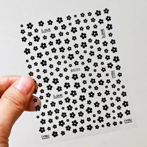 Floral Self-Adhesive Sticker for Women's Fashion and Artificial Nails - Himpall