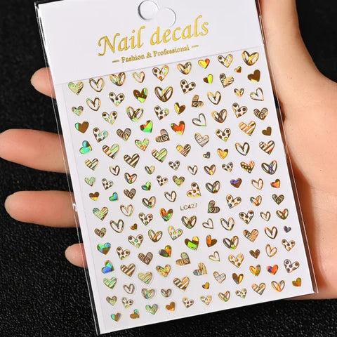Floral Self-Adhesive Sticker for Women's Fashion and Artificial Nails - Himpall