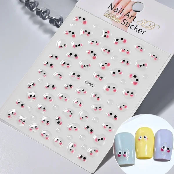 Floral Self-Adhesive Sticker for Women's Fashion and Artificial Nails - Himpall
